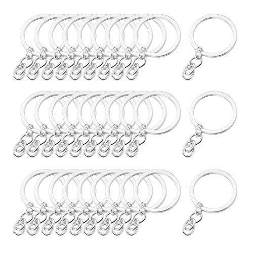30 x Schlüsselringe, Rohlinge, Schlüsselringe, 4 Glieder, 25 mm, Chromierung 30 x Schlüsselringe, Rohlinge, Schlüsselringe, 4 Glieder, 25 mm, Chromierung von Geardeangloow