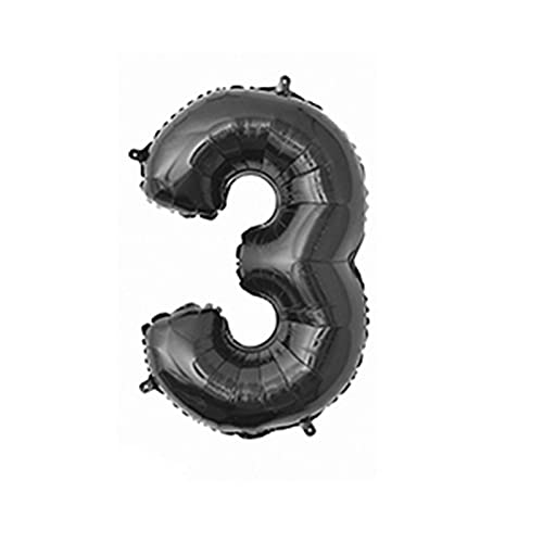 32 Zoll Zahlenballon, dekorativer Aluminiumfolienballon, Geburtstag, Hochzeit, Party, Urlaub, Geschenk, Dekoration, Stil 3, schwarz 32 Zoll Zahlenballon, dekorativer Aluminiumfolienballon, Geburtstag, Hochzeit, Party, Urlaub, Geschenk, Dekoration, Stil 3, schwarz von Geardeangloow