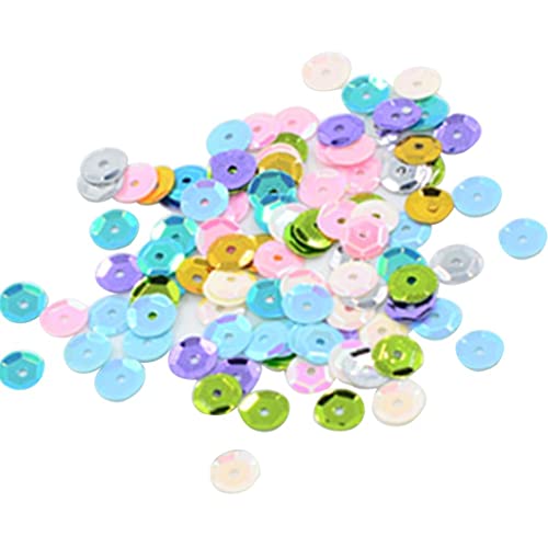 400 Stück runde runde Pailletten, lose Pailletten, Nähen, Verzierung, 7 mm, mehrfarbig von Geardeangloow