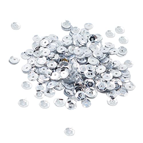 400 Stück runde runde runde lose Pailletten, Nähverzierung, 7 mm, Silber 400 Stück runde runde runde lose Pailletten, Nähverzierung, 7 mm, Silber von Geardeangloow