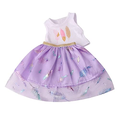 45,7 cm Kleidung T-Shirt + Rock Mädchen Puppe Accs Mädchen Geschenke lila, 45,7 cm 45,7 cm Kleidung T-Shirt + Rock Mädchen Puppe Accs Mädchen Geschenke lila, 45,7 cm von Geardeangloow