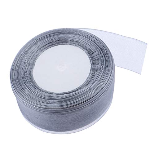 45 m transparentes Organzaband, Tüllrolle, Geschenkverpackung, Silbergrau 45 m transparentes Organzaband, Tüllrolle, Geschenkverpackung, Silbergrau von Geardeangloow