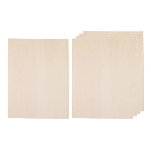 5 Stück Holzplatten Zubehör DIY Holzplatte für Schiff, Flugzeug, Modellbau, 300 mm x 200 mm x 1 mm von Geardeangloow