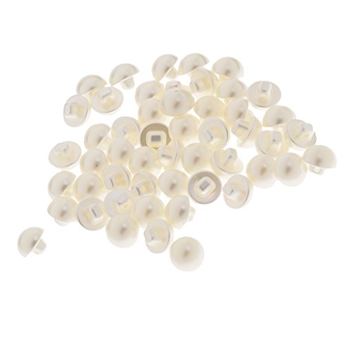 50 Stück Kunststoff-Halbkreis-Perlenknöpfe für DIY Kleidung Handwerk 12 mm 50 Stück Kunststoff-Halbkreis-Perlenknöpfe für DIY Kleidung Handwerk 12 mm von Geardeangloow