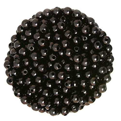 500 Stück 6 mm runde Kunststoff-Imitationsperlen Abstandshalter Perlen DIY Handwerk Schwarz 500 Stück 6 mm runde Kunststoff-Imitationsperlen Abstandshalter Perlen DIY Handwerk Schwarz von Geardeangloow