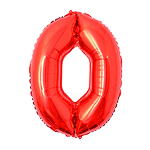 81,3 cm großer Zahlenballon, dekorativer Aluminiumfolienballon, Geburtstag, Hochzeit, Party, Urlaub, Geschenk, Dekoration, Stil 0, Rot 81,3 cm großer Zahlenballon, dekorativer Aluminiumfolienballon, Geburtstag, Hochzeit, Party, Urlaub, Geschenk, Dekoration, Stil 0, Rot von Geardeangloow