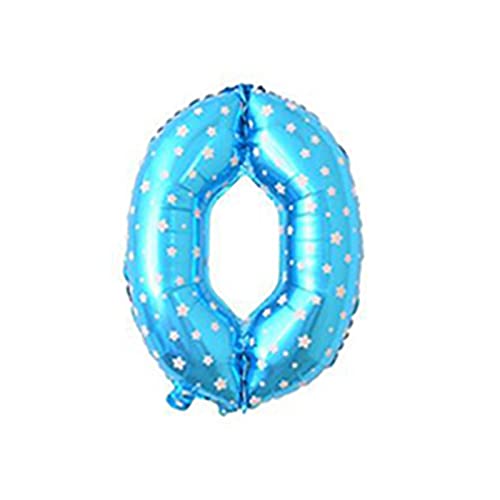 81,3 cm großer Zahlenballon, dekorativer Aluminiumfolienballon, Geburtstag, Hochzeit, Party, Urlaub, Geschenk, Dekoration, Stil 0, blauer Stern 81,3 cm großer Zahlenballon, dekorativer Aluminiumfolienballon, Geburtstag, Hochzeit, Party, Urlaub, Geschenk, Dekoration, Stil 0, blauer Stern von Geardeangloow