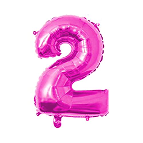 81,3 cm großer Zahlenballon, dekorativer Aluminiumfolienballon, Geburtstag, Hochzeit, Party, Urlaub, Geschenk, Dekoration, Stil 2, Rosarot 81,3 cm großer Zahlenballon, dekorativer Aluminiumfolienballon, Geburtstag, Hochzeit, Party, Urlaub, Geschenk, Dekoration, Stil 2, Rosarot von Geardeangloow