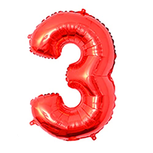 81,3 cm großer Zahlenballon, dekorativer Aluminiumfolienballon, Geburtstag, Hochzeit, Party, Urlaub, Geschenk, Dekoration, Stil 3, rot 81,3 cm großer Zahlenballon, dekorativer Aluminiumfolienballon, Geburtstag, Hochzeit, Party, Urlaub, Geschenk, Dekoration, Stil 3, rot von Geardeangloow