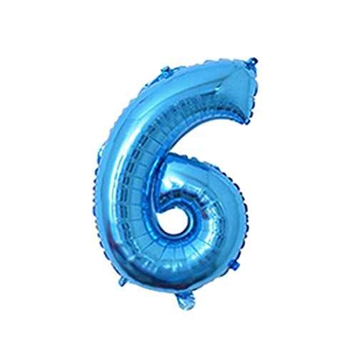 81,3 cm großer Zahlenballon, dekorativer Aluminiumfolienballon, Geburtstag, Hochzeit, Party, Urlaub, Geschenk, Dekoration, Stil 6, Blau 81,3 cm großer Zahlenballon, dekorativer Aluminiumfolienballon, Geburtstag, Hochzeit, Party, Urlaub, Geschenk, Dekoration, Stil 6, Blau von Geardeangloow