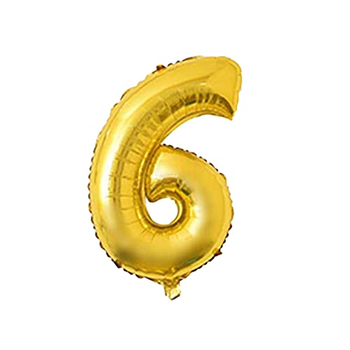 81,3 cm großer Zahlenballon, dekorativer Aluminiumfolienballon, Geburtstag, Hochzeit, Party, Urlaub, Geschenk, Dekoration, Stil 6, Gold 81,3 cm großer Zahlenballon, dekorativer Aluminiumfolienballon, Geburtstag, Hochzeit, Party, Urlaub, Geschenk, Dekoration, Stil 6, Gold von Geardeangloow