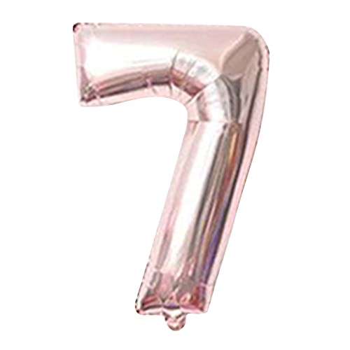 81,3 cm großer Zahlenballon, dekorativer Aluminiumfolienballon, Geburtstag, Hochzeit, Party, Urlaub, Geschenk, Dekoration, Stil 7, Roségold 81,3 cm großer Zahlenballon, dekorativer Aluminiumfolienballon, Geburtstag, Hochzeit, Party, Urlaub, Geschenk, Dekoration, Stil 7, Roségold von Geardeangloow