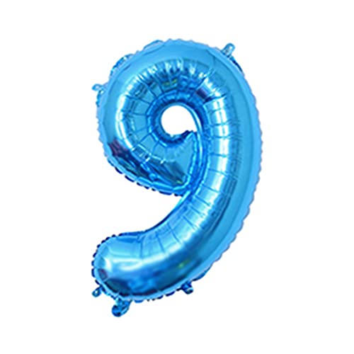 81,3 cm großer Zahlenballon, dekorativer Aluminiumfolienballon, Geburtstag, Hochzeit, Party, Urlaub, Geschenk, Dekoration, Stil 9, Blau 81,3 cm großer Zahlenballon, dekorativer Aluminiumfolienballon, Geburtstag, Hochzeit, Party, Urlaub, Geschenk, Dekoration, Stil 9, Blau von Geardeangloow