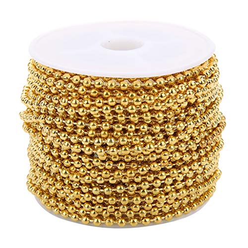 9,1 m / Rolle Eisenkugel Perlenkette für DIY-Schmuck, 1,5 mm, Gold 9,1 m / Rolle Eisenkugel Perlenkette für DIY-Schmuck, 1,5 mm, Gold von Geardeangloow