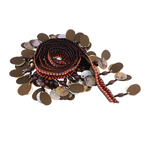 91 cm Ethnische Pailletten Muschel Perlen Quaste Rand Fransen Trim Kleidung Dekor 91 cm Ethnische Pailletten Muschel Perlen Quaste Rand Fransen Trim Kleidung Dekor von Geardeangloow