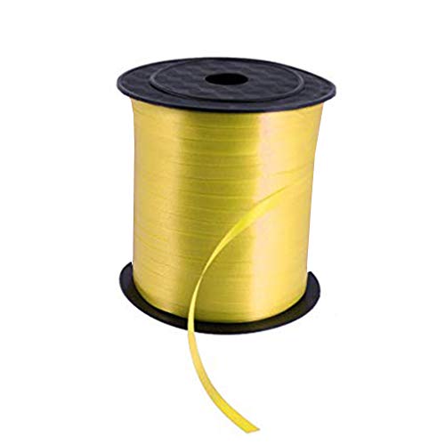 Ballon-Ringelband, Wickelspule, mehrfarbiges Band, Basteln, dekoratives Weihnachtsgeschenk, Geschenk, zum Dekorieren, Gelb von Geardeangloow