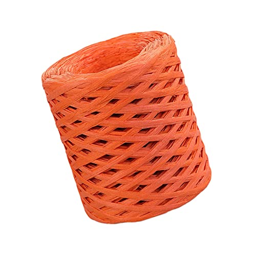 Bast-Papierband, Verzierungen für Geschenkverpackungen, Weben, Hochzeit, Orange, 200 m Bast-Papierband, Verzierungen für Geschenkverpackungen, Weben, Hochzeit, Orange, 200 m von Geardeangloow