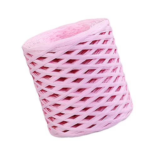 Bast-Papierband, Verzierungen für Geschenkverpackungen, Weben, Hochzeit, Rosa, 200 m Bast-Papierband, Verzierungen für Geschenkverpackungen, Weben, Hochzeit, Rosa, 200 m von Geardeangloow