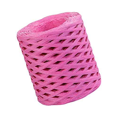 Bast-Papierband, Verzierungen für Geschenkverpackungen, Weben, Hochzeit, Rosenrot, 200 m Bast-Papierband, Verzierungen für Geschenkverpackungen, Weben, Hochzeit, Rosenrot, 200 m von Geardeangloow