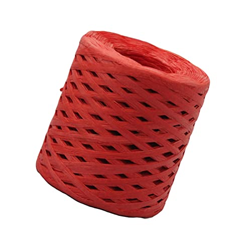 Bast-Papierband, Verzierungen für Geschenkverpackungen, Weben, Hochzeit, Rot, 200 m Bast-Papierband, Verzierungen für Geschenkverpackungen, Weben, Hochzeit, Rot, 200 m von Geardeangloow