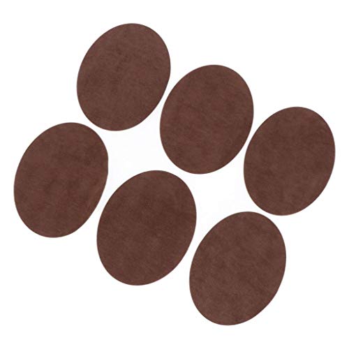 Flicken zum Aufnähen oder Aufbügeln, Reparatur, Ellenbogen-, Knie-Applikation, oval, Braun, 14 x 10,9 cm, 6 Stück Flicken zum Aufnähen oder Aufbügeln, Reparatur, Ellenbogen-, Knie-Applikation, oval, Braun, 14 x 10,9 cm, 6 Stück von Geardeangloow