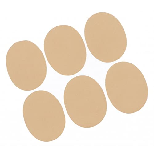 Flicken zum Aufnähen und Aufbügeln, Reparatur, Ellenbogen-, Knie-Applikation, oval, Aprikose, 14 x 10,9 cm, 6 Stück Flicken zum Aufnähen und Aufbügeln, Reparatur, Ellenbogen-, Knie-Applikation, oval, Aprikose, 14 x 10,9 cm, 6 Stück von Geardeangloow