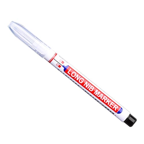 Geardeangloow 10 Stück Langkopf Marker Stifte Tischlerstift für Hardware Fliesenbau Schwarz von Geardeangloow