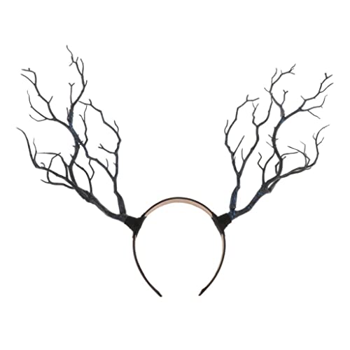 Geardeangloow Haarreif mit Gothic-Geweih, Hirschhörner, Cosplay, Kopfschmuck, Weihnachten, Blau Geardeangloow Haarreif mit Gothic-Geweih, Hirschhörner, Cosplay, Kopfschmuck, Weihnachten, Blau von Geardeangloow