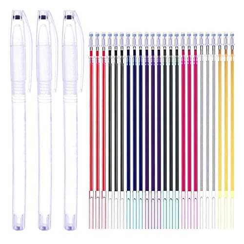 Geardeangloow Nachfüllminen für Stoffmarker, hitzelöschbar, 24 Stück, 14,6 cm, 24 Stück Geardeangloow Nachfüllminen für Stoffmarker, hitzelöschbar, 24 Stück, 14,6 cm, 24 Stück von Geardeangloow