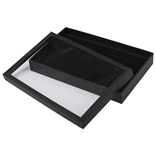Geardeangloow Ring-Displaybox mit 36 Schlitzen und transparentem Deckel, Vitrine für Anhänger, Schwarz Geardeangloow Ring-Displaybox mit 36 Schlitzen und transparentem Deckel, Vitrine für Anhänger, Schwarz von Geardeangloow