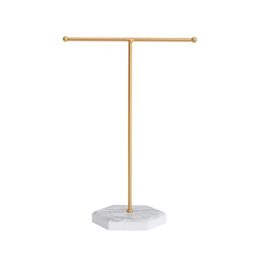 Geardeangloow Schmuck-Präsentationshalter, T-förmiger Armreif, Uhren, Ohrringe, Ring, Anhänger, Schmuck-Organizer, Regal für Mädchen, Stil 2 Geardeangloow Schmuck-Präsentationshalter, T-förmiger Armreif, Uhren, Ohrringe, Ring, Anhänger, Schmuck-Organizer, Regal für Mädchen, Stil 2 von Geardeangloow