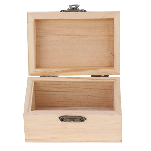 Geardeangloow Schmuckschatulle aus Holz, unlackiert, Aufbewahrungsbox, Organizer, natürlich, 9,5 x 6,5 x 5,5 cm Geardeangloow Schmuckschatulle aus Holz, unlackiert, Aufbewahrungsbox, Organizer, natürlich, 9,5 x 6,5 x 5,5 cm von Geardeangloow