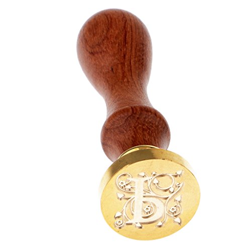 Geardeangloow Wachssiegel-Stempel, Buchstabe P, graviert, für Einladungen, Kunsthandwerk, Buchstabe P von Geardeangloow