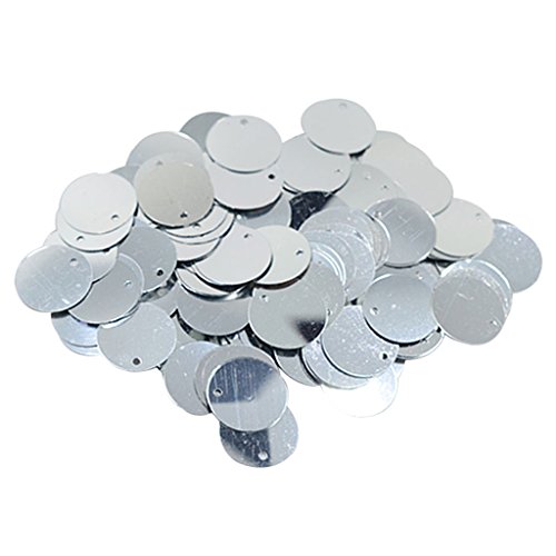 Glänzende runde lose Pailletten, zum Nähen, Basteln, 16 mm, Silber Glänzende runde lose Pailletten, zum Nähen, Basteln, 16 mm, Silber von Geardeangloow