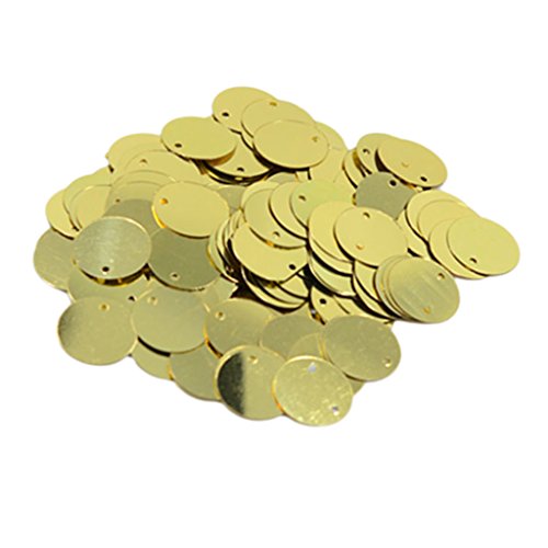 Glänzende runde lose Pailletten, zum Nähen, Basteln, 16 mm, goldfarben Glänzende runde lose Pailletten, zum Nähen, Basteln, 16 mm, goldfarben von Geardeangloow
