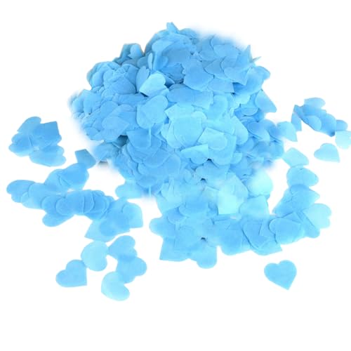 Konfetti mit Herzen, kleine Atmosphäre, kleine Hochzeitsdekoration, leichtes Ballonfüllpapier, Verlobung, Hochzeit, Party, Azurblau Konfetti mit Herzen, kleine Atmosphäre, kleine Hochzeitsdekoration, leichtes Ballonfüllpapier, Verlobung, Hochzeit, Party, Azurblau von Geardeangloow
