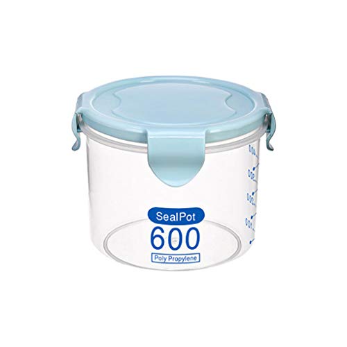 Kunststoffversiegelte, transparente Dosen, Aufbewahrungsbox, Lebensmittelkonservierungsglas, Behälter, Küchenhelfer, Blau, S Kunststoffversiegelte, transparente Dosen, Aufbewahrungsbox, Lebensmittelkonservierungsglas, Behälter, Küchenhelfer, Blau, S von Geardeangloow