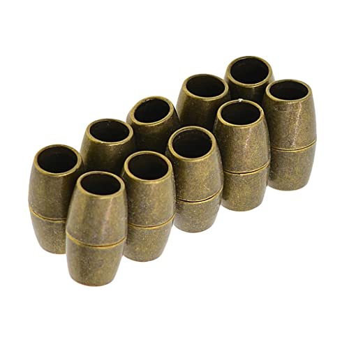 Magnetverschlüsse für Armbänder, Halsketten, Schmuckherstellung, 5 mm, Bronze, 15 x 8 mm, 10 Sets von Geardeangloow