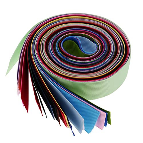 Ripsband für Bastelarbeiten, mehrfarbig, 25 mm, 20 Farben, 20 Stück je 91 cm, 20 Stück Ripsband für Bastelarbeiten, mehrfarbig, 25 mm, 20 Farben, 20 Stück je 91 cm, 20 Stück von Geardeangloow