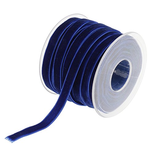 Samtband, Rolle zum Basteln, 10 mm breit, 20 Meter, Blau Samtband, Rolle zum Basteln, 10 mm breit, 20 Meter, Blau von Geardeangloow