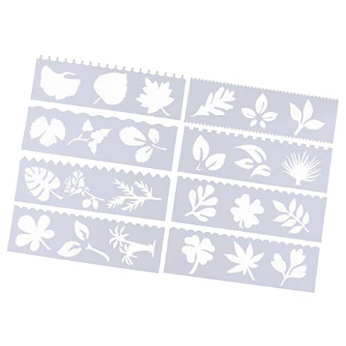 Schablonen-Set für Tagebuch, Zeichnen, Schablonen, Scrapbooking, Bastelarbeiten, Kartenblätter, 8 Stück von Geardeangloow