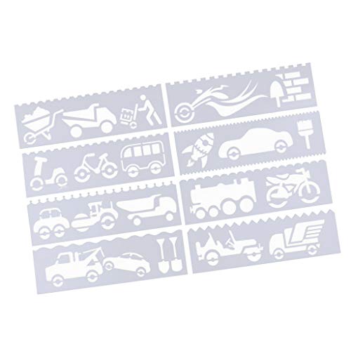 Schablonen-Set für Tagebuch, Zeichnung, 8 Stück, Scrapbooking, DIY-Karte, Auto Schablonen-Set für Tagebuch, Zeichnung, 8 Stück, Scrapbooking, DIY-Karte, Auto von Geardeangloow