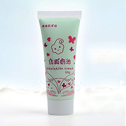 Simulation Eiscreme Gel DIY Kunst 50 g Handyhülle Manuell Fake Dekorative Smartphone Shell Portable Soft Clay Lawngreen von Geardeangloow