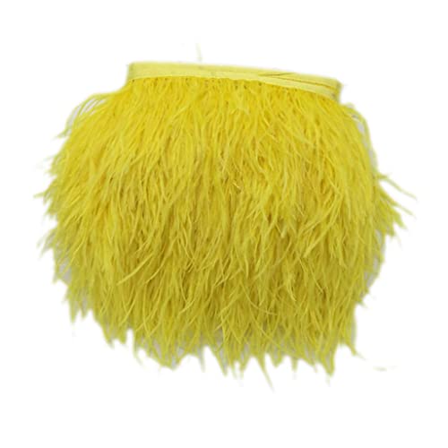 Straußenfeder-Fransenborte für Kostüm, Nähen, Basteln, Dekoration, 9–15 cm, Gelb Straußenfeder-Fransenborte für Kostüm, Nähen, Basteln, Dekoration, 9–15 cm, Gelb von Geardeangloow