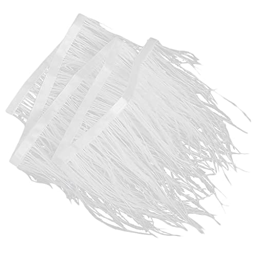 Straußenfeder-Fransenborte für Kostüm, Nähen, Basteln, Dekoration, 9-15 cm, Weiß Straußenfeder-Fransenborte für Kostüm, Nähen, Basteln, Dekoration, 9-15 cm, Weiß von Geardeangloow