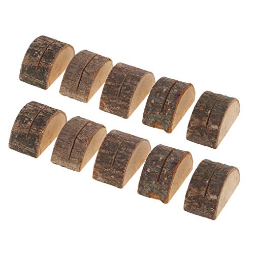 Tischnummernhalter aus Holz, Tischkartenständer, Hochzeitsdekoration, 10 Stück von Geardeangloow