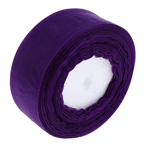Transparentes Organzaband, Tüllrolle, Geschenkverpackung, 45 m, Dunkelviolett Transparentes Organzaband, Tüllrolle, Geschenkverpackung, 45 m, Dunkelviolett von Geardeangloow