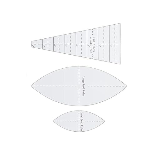Vorlagen-Set, Acryl, Quilten, Schneider-Lineal, tragbar, Schneider, Heimwerken, Nähen, Handwerk, Zubehör, 3-teiliges Set Vorlagen-Set, Acryl, Quilten, Schneider-Lineal, tragbar, Schneider, Heimwerken, Nähen, Handwerk, Zubehör, 3-teiliges Set von Geardeangloow