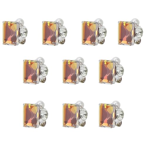 10 Stücke Nagelkunst Strasssteine Herzform Charms Short Quadrat Charms Dekorationen 10 Stücke Nagelkunst Strasssteine Herzform Charms Short Quadrat Charms Dekorationen von Geavonyg