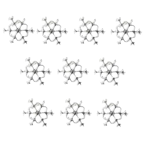 10pcs Schneeflockennageldekorationen Für Einzigartige Und Auffällige Maniküre Charmante Accessoires Zarte Dekorationen von Geavonyg
